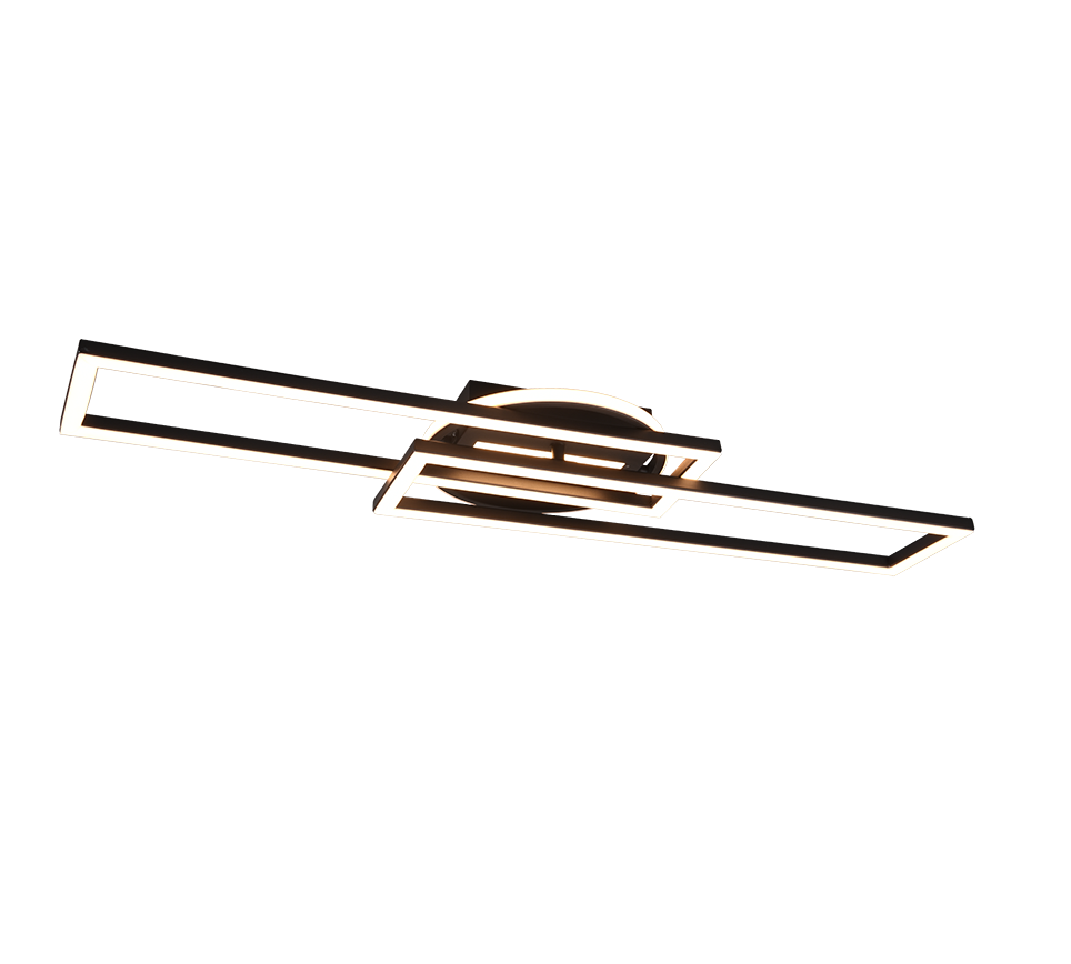 Reality Leuchten LED Deckenleuchte Twister Schwarz