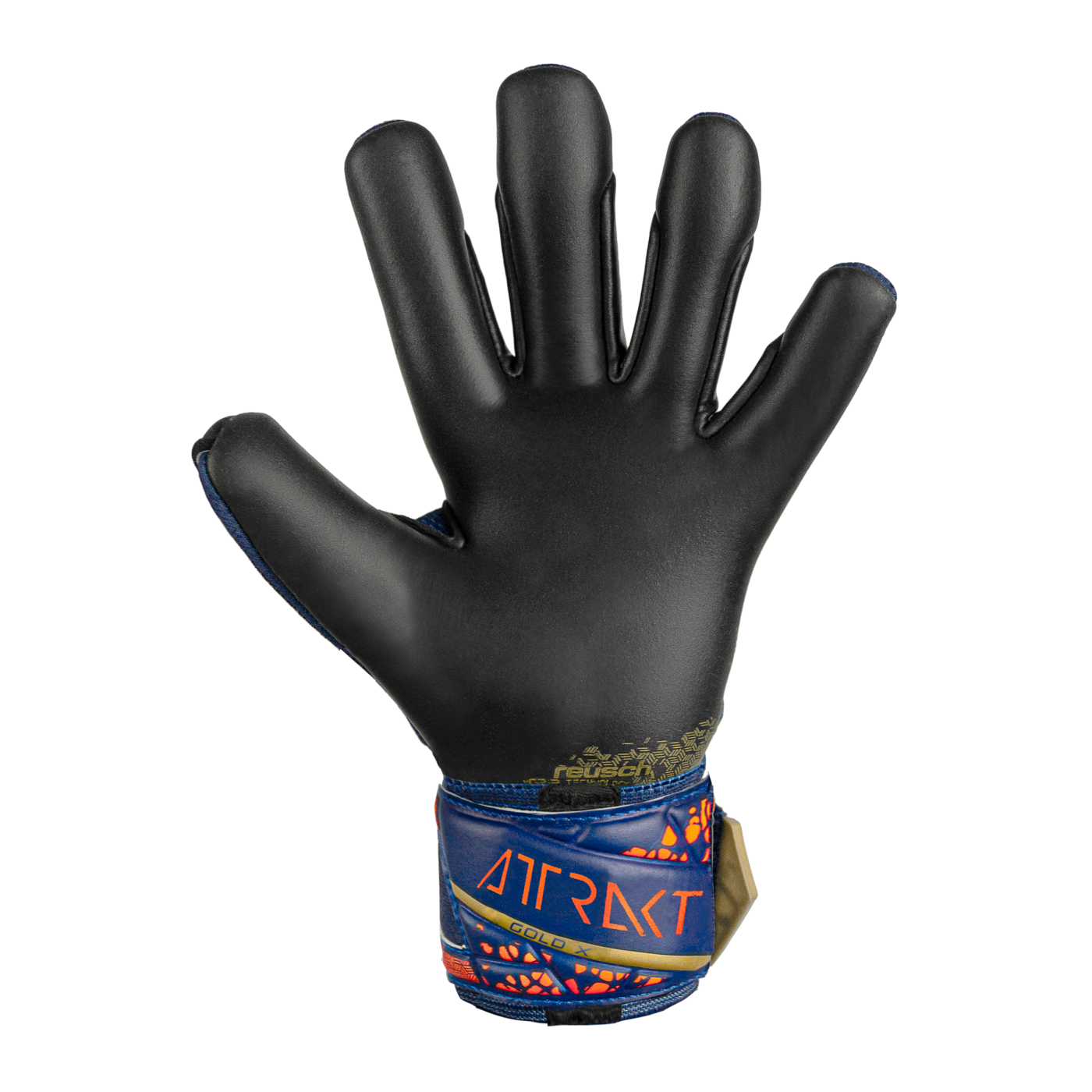 Reusch Attrakt Gold X TW-Handschuhe Blau Gold Schwarz F4411