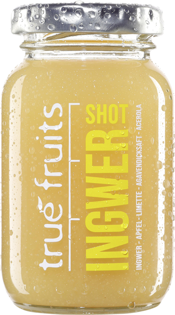 True fruits Ingwer Shot yellow