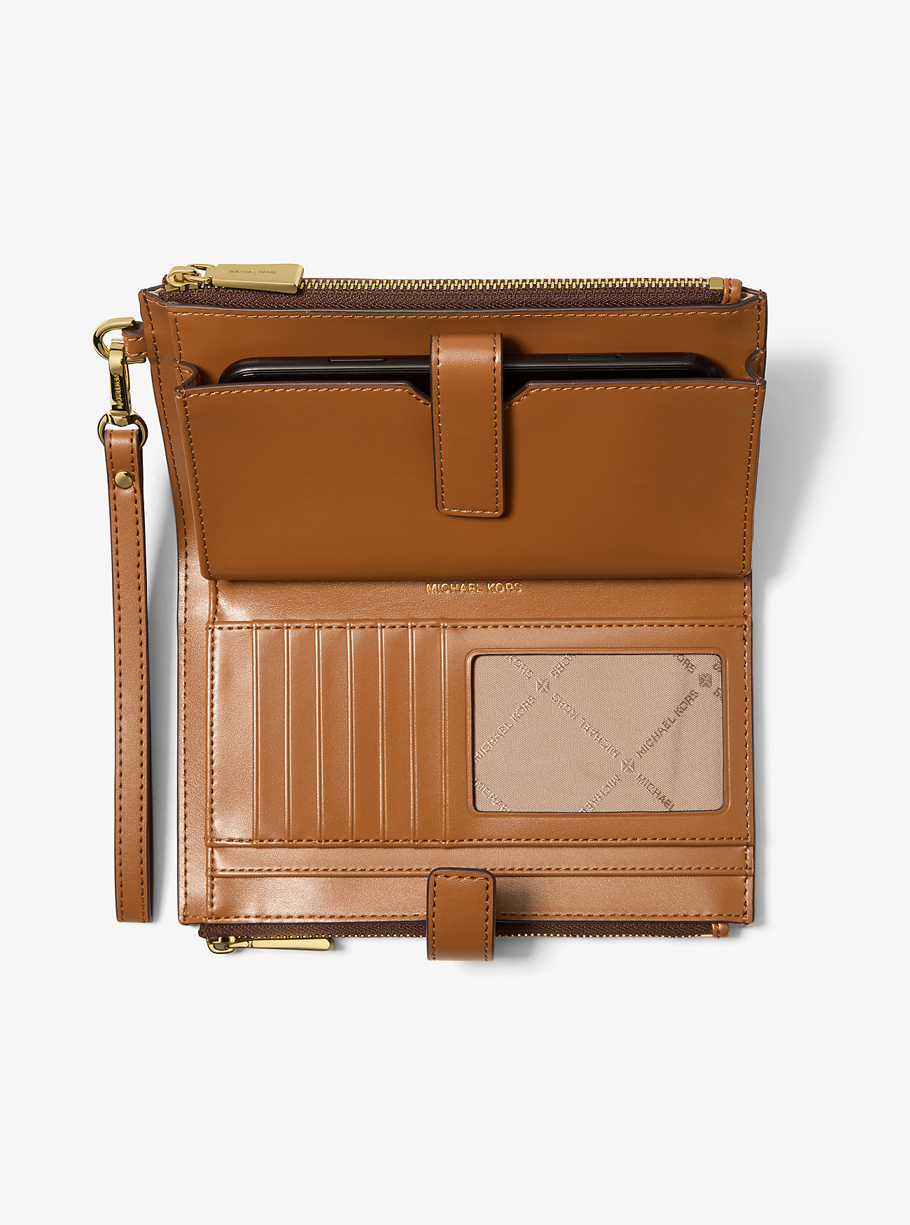 Portafoglio per smartphone con logo Jet Set - Marrone/Acorn