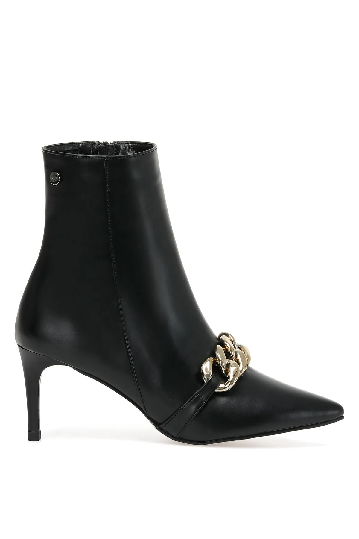 İnci  Eva 2pr schwarze Damenstiefel mit Absatz