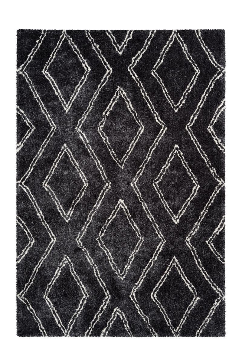 megusta Retroteppich Anthrazit 160cm x 230cm
