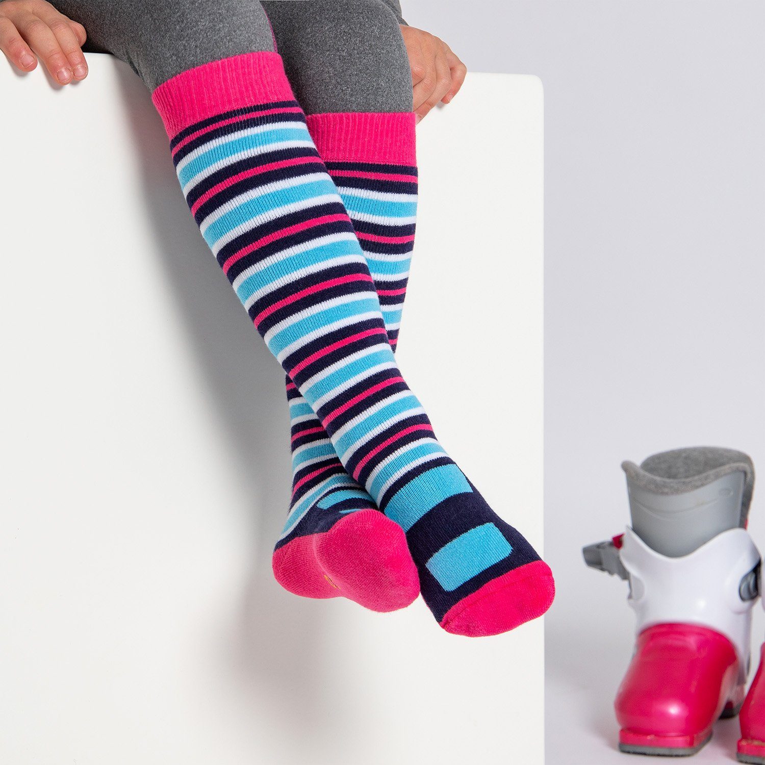 OCCULTO Skisocken Occulto Kinder Skisocken 2er Pack (Modell Mondi) (2-Paar)