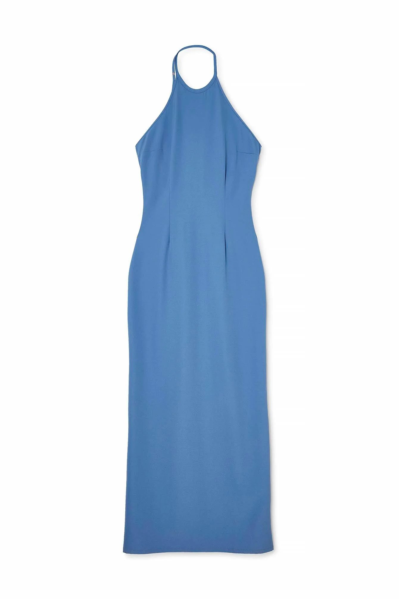 Maxikleid mit Schnallendetail und offenem Rücken