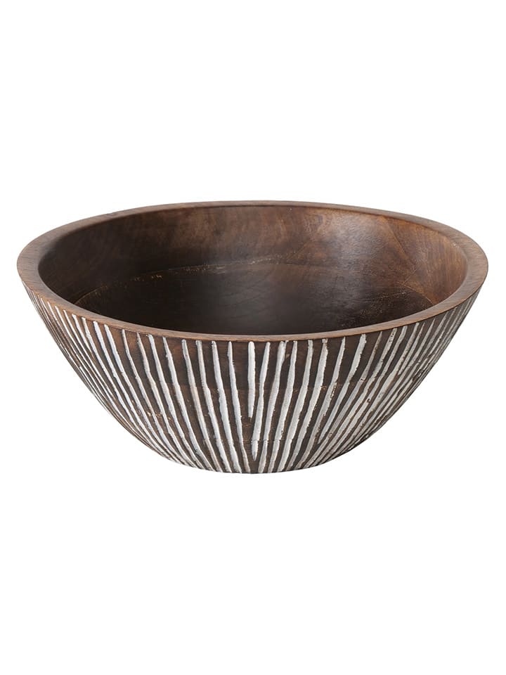 Boltze Dekoschale ''Riffley'' in Braun - (H)10 x Ø 25 cm günstig kaufen onesize
