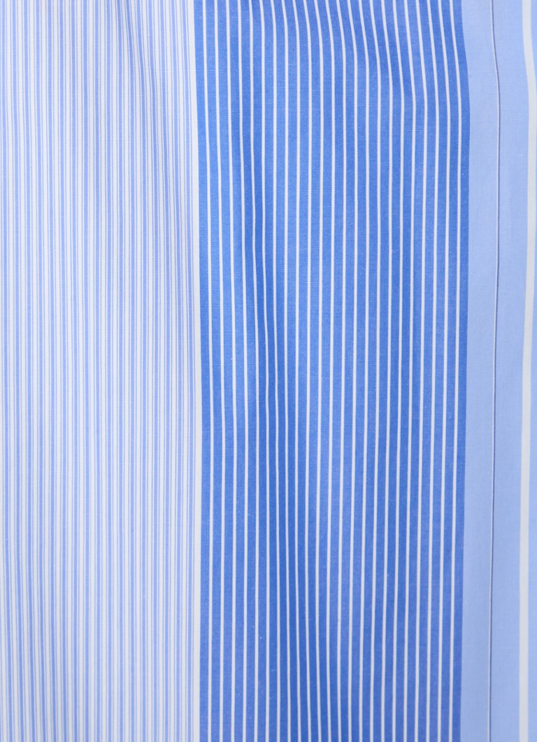 Maje Oversized blouse with stripe print and chest pocket