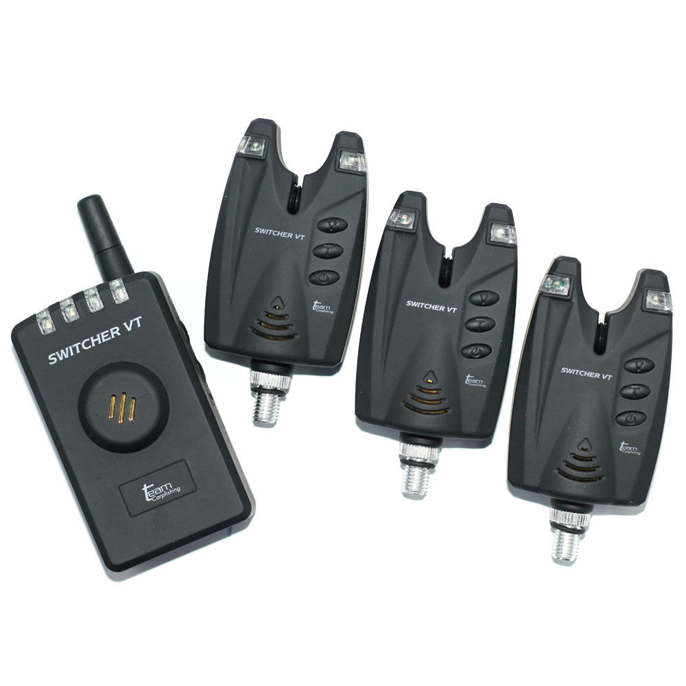 Carp Team Carpfishing Switcher VT 3-teiliges Bissanzeiger-Set + Empfänger