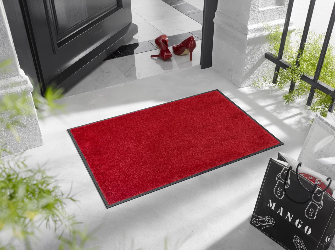 Fuma Rutschfeste Fußmatte Regal Red 75 x 50 cm