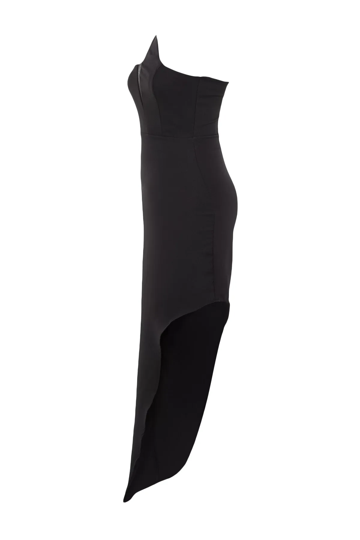 Trendyol Collection  Schwarzes gewebtes langes Abendkleid TPRSS23AE00035
