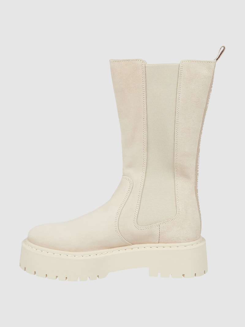 Chelsea Boots aus Leder Modell 'Vivianne' in beige