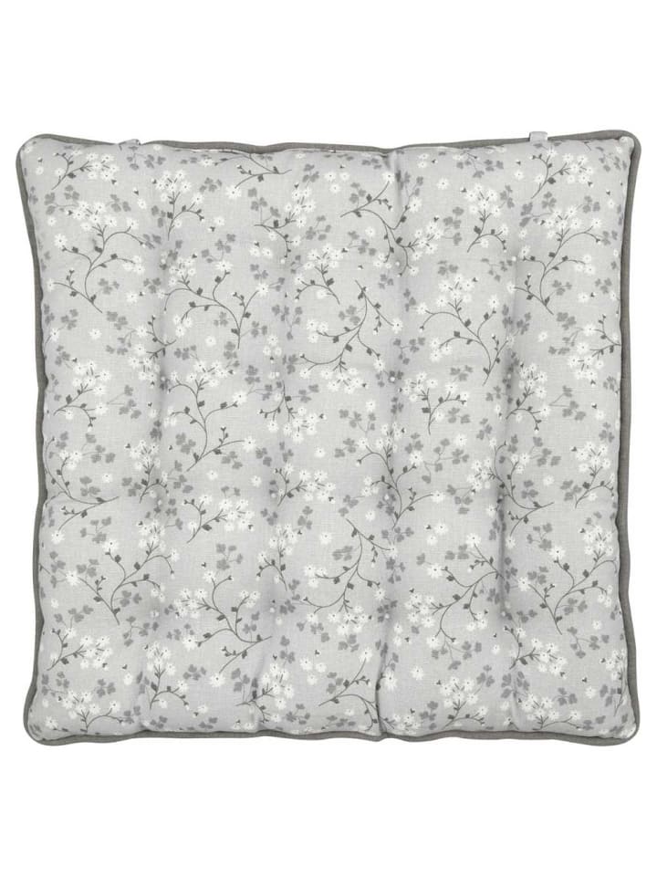 Greengate Sitzkissen EILEEN Grau mit Blumen 40x40 günstig kaufen onesize