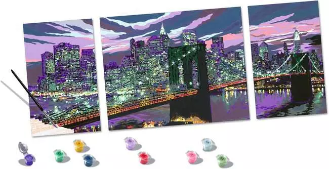 CreArt Skyline von New York - Malen nach Zahlen für Erwachsene