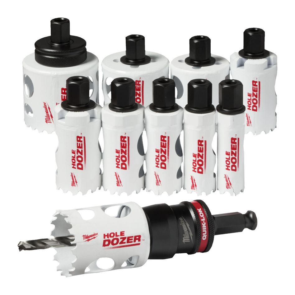 Set carotă Milwaukee Accessories 49224772 HOLEDOZER QUIK-LOK, 13 piese