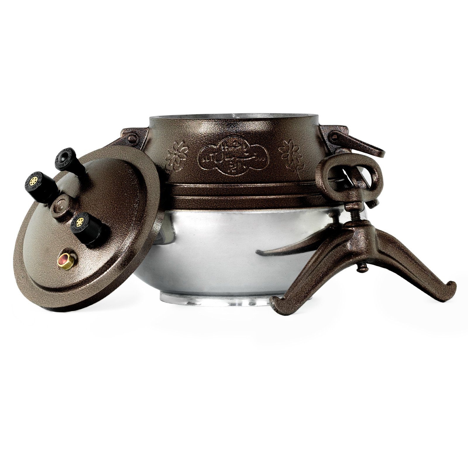 Rashko Baba Grilltopf 12 L (9,5) Afghanischer Kazan Fleischtopf Brattopf, Aluminium (Dampftopf / Dampfgarer)