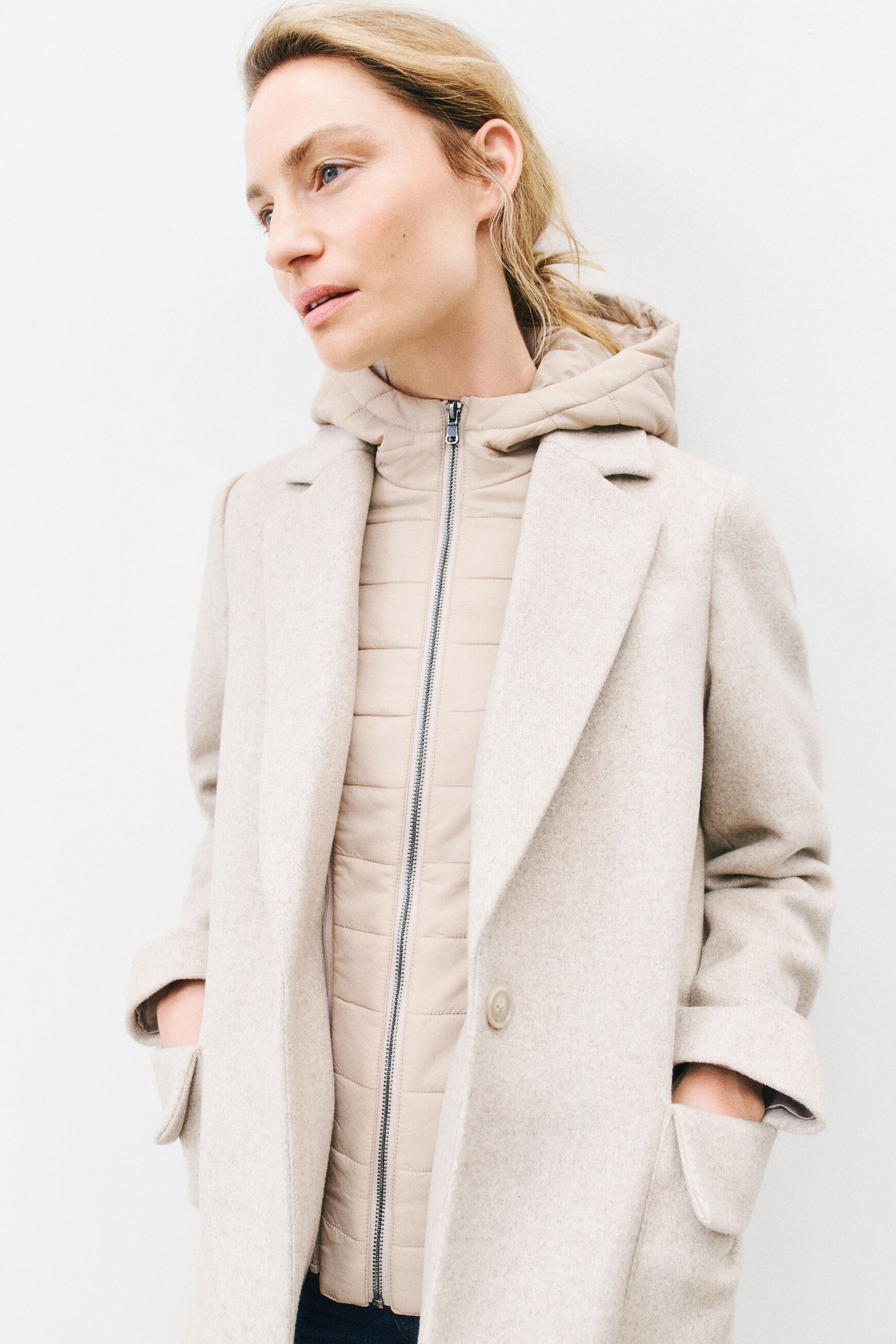 manteau jules beige femme