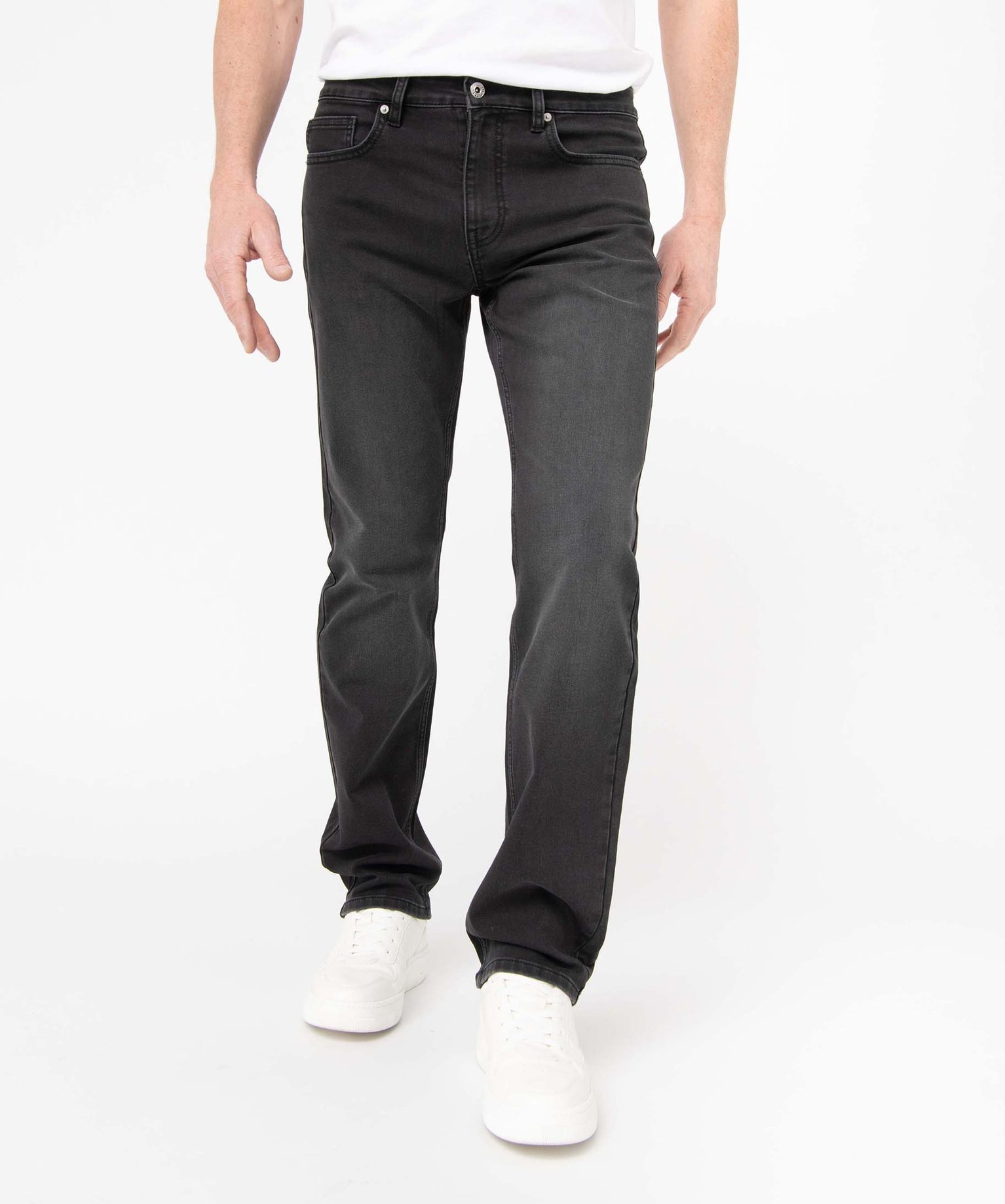 Jean homme coupe régular noir | GEMO