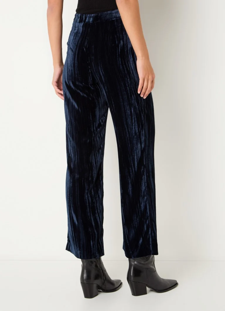 Pantaloni evazați cu talie înaltă Noria din catifea, de la Gerard Darel