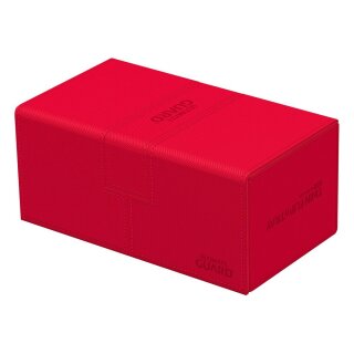 Ultimate Guard Twin Flip`n`Tray 200+ XenoSkin Monocolor - Rot