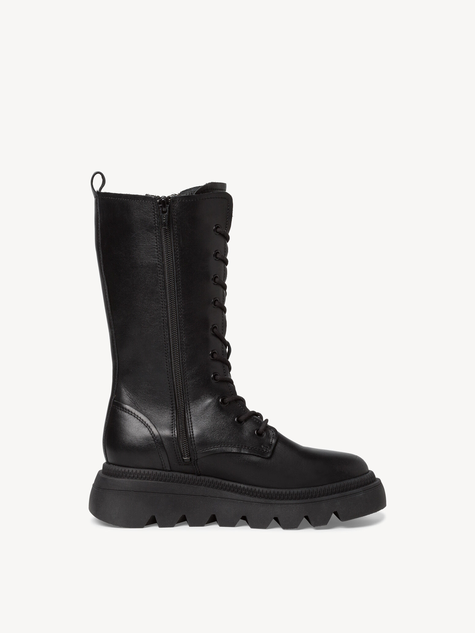 Bottine en cuir - noir
