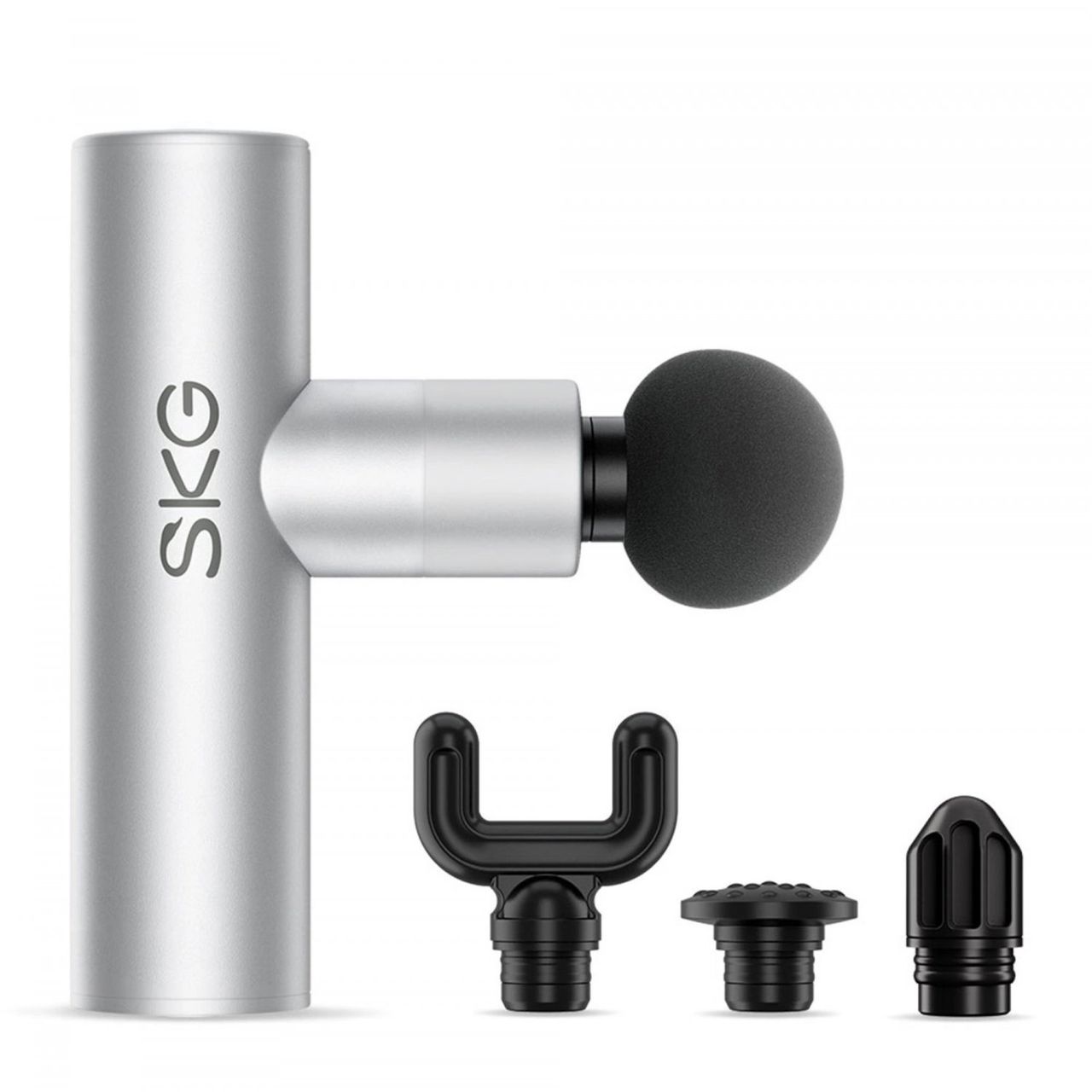 SKG F7-E Massagepistole für den ganzen Körper 1800 mAh in Grau mit USB-C Kabel