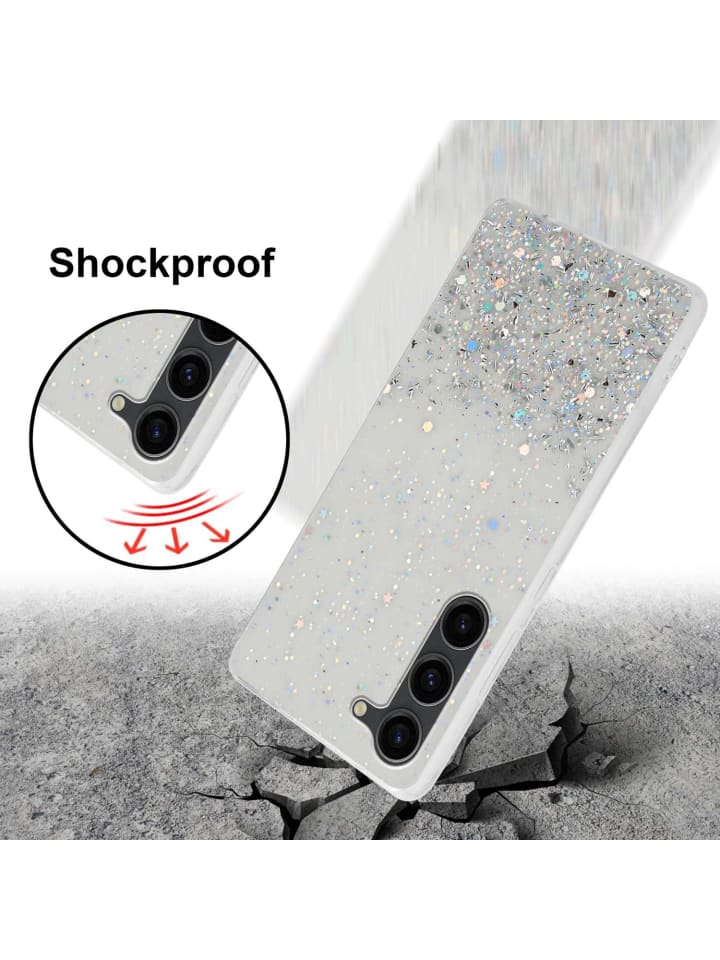 cadorabo Hülle für Samsung Galaxy S23 Glitter in Transparent mit Glitter günstig kaufen onesize