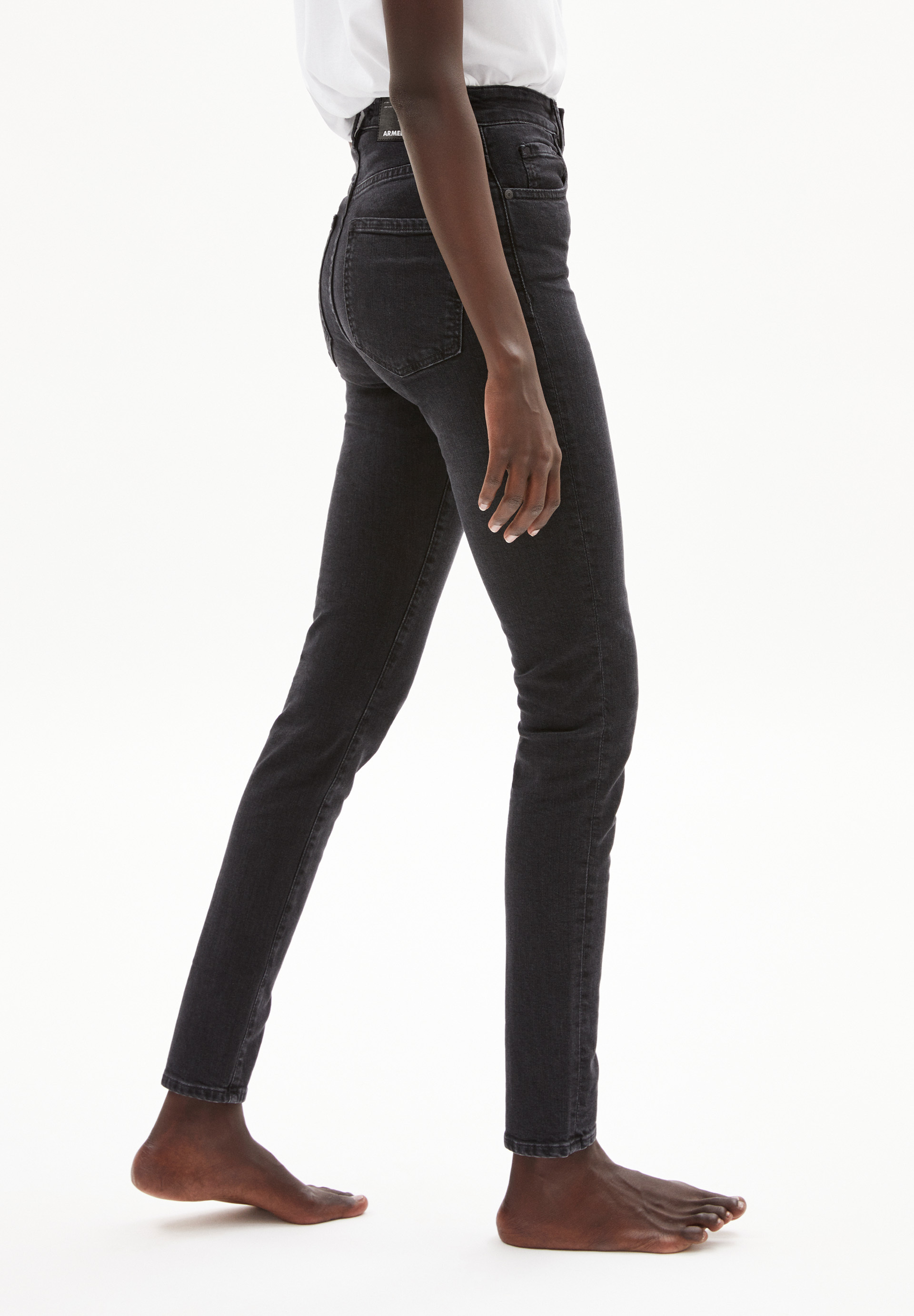 Skinny Leg High Waist aus Bio-Baumwoll Mix
