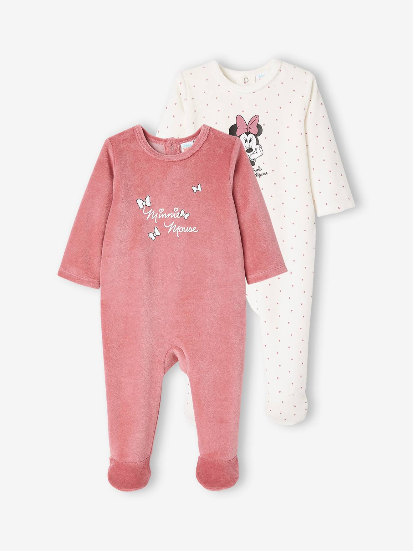 Minnie 2er-Pack Baby Strampler Disney MINNIE MAUS - violett