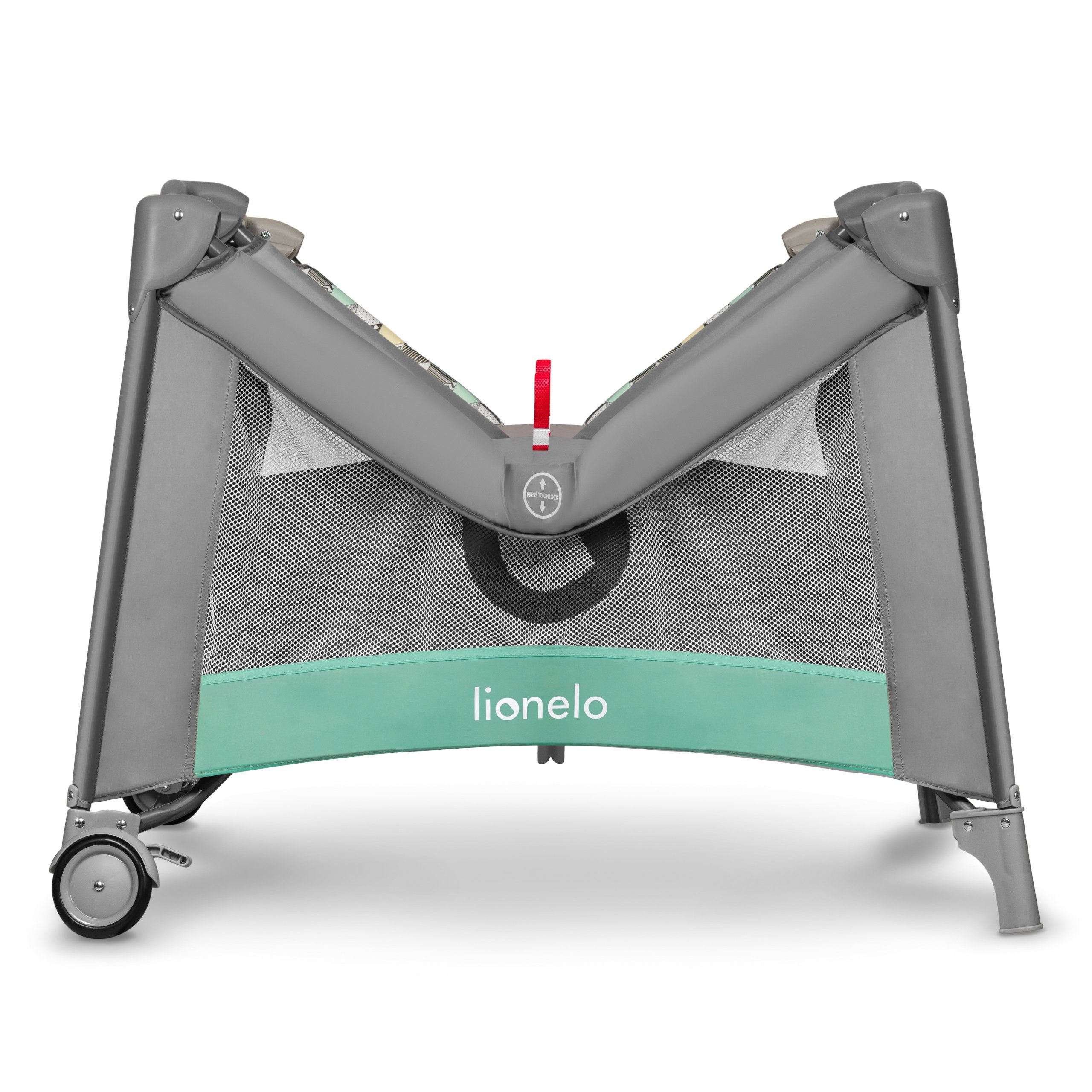 lionelo Laufgitter MILLE (Set), Eingebaute Spielmatte, Sehr sicher