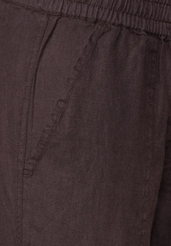 CECIL Leinen Casual Fit Hose