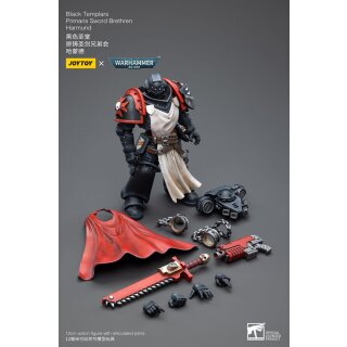 Warhammer 40k Actionfigur 1/18 Black Templars Primaris Sword Brethren Harmund 12 cm