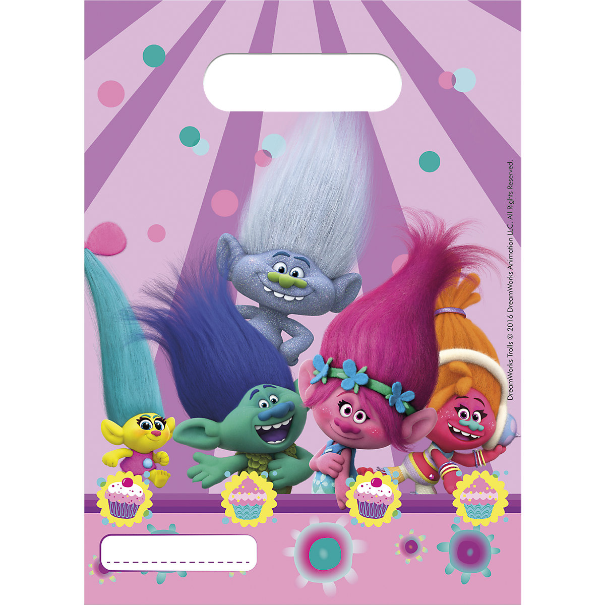 Mitgebseltüten Trolls, 6 Stück
