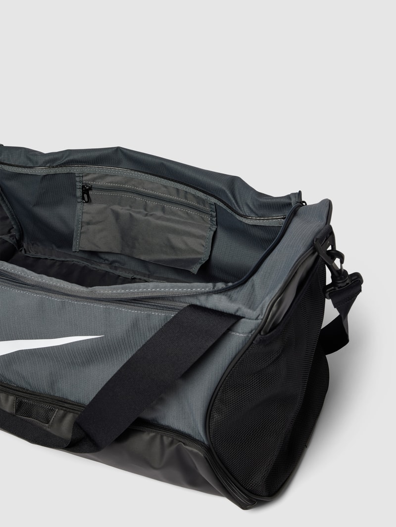 Weekender mit Label-Print in dunkelgrau