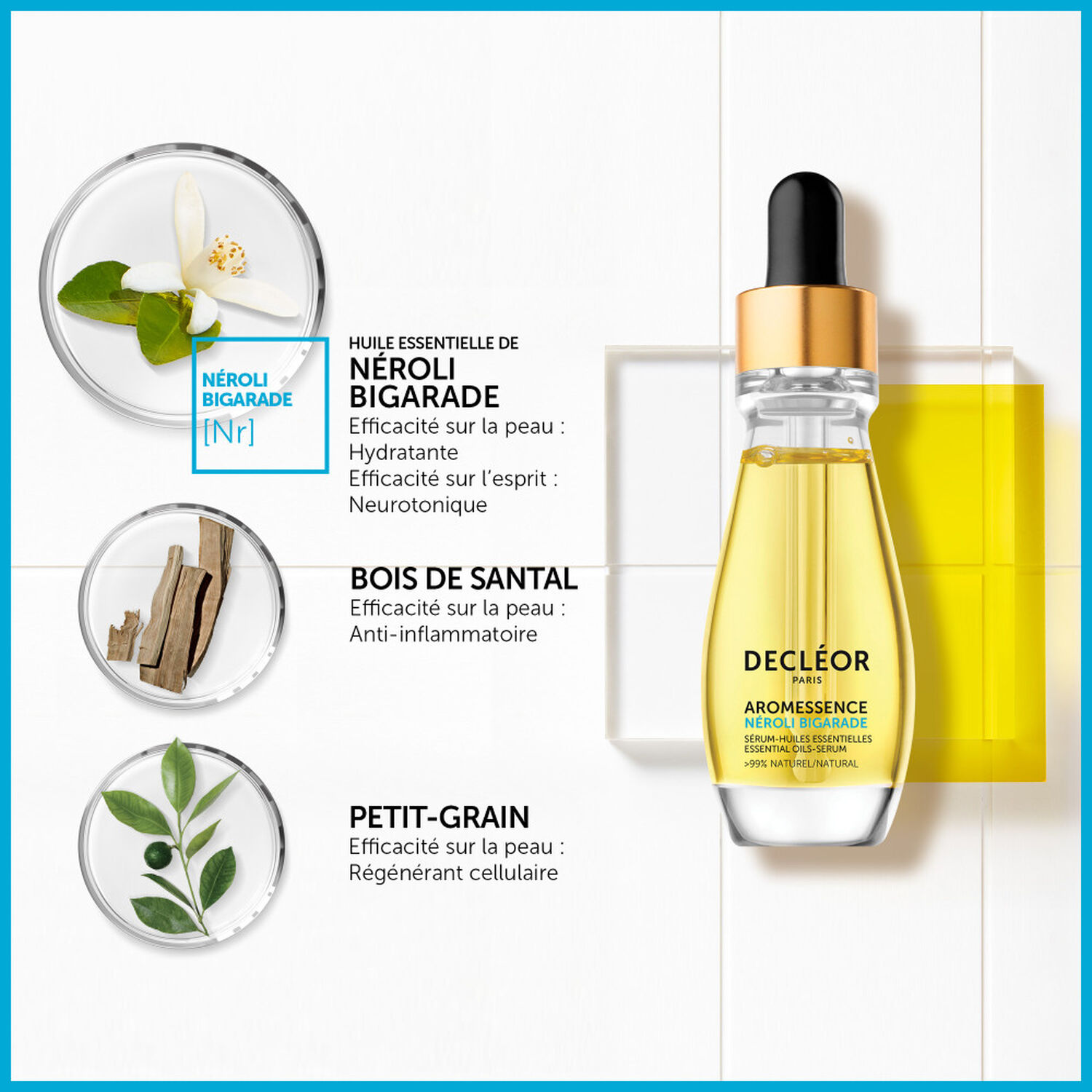 Decléor Aromessence Sérum-Huiles Essentielles Néroli Bigarade Sérum Visage Hydratant 15 ml