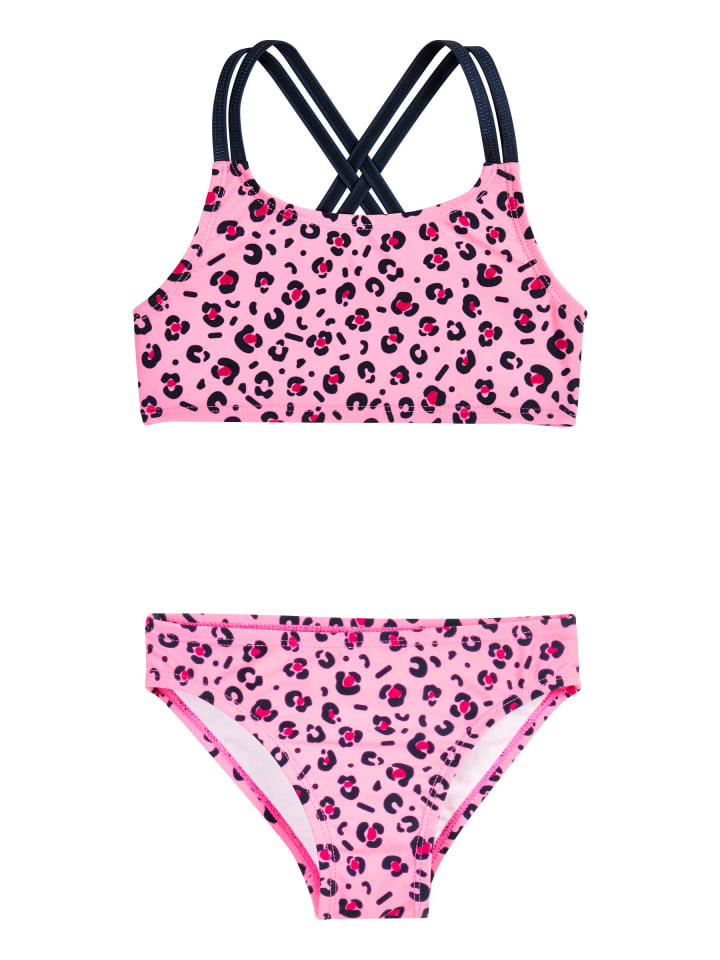 Playshoes UV-Schutz Bikini Leo-Print in Pink günstig kaufen