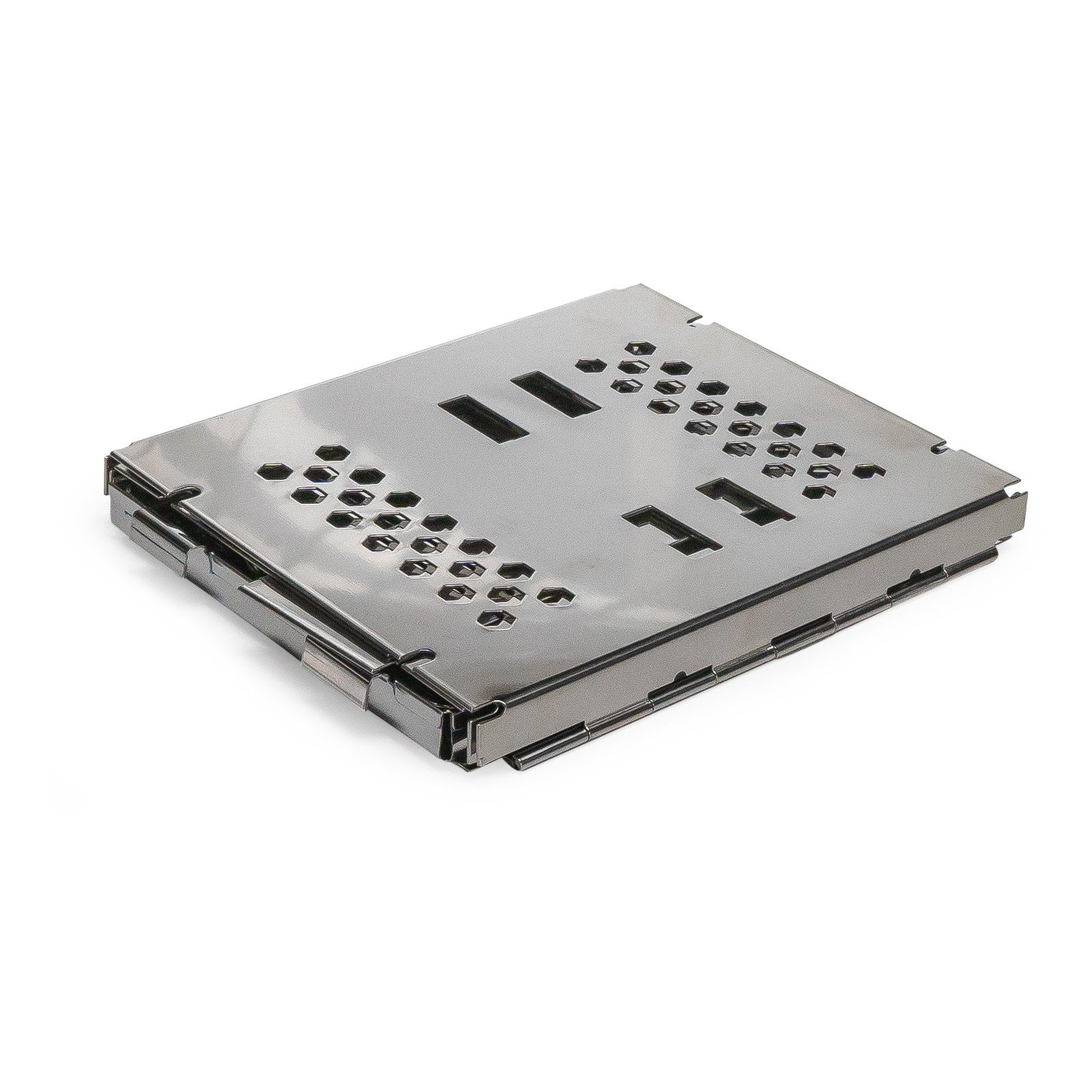Grafner Holzkohlegrill Edelstahl Campingkocher Hobo Outdoor Holz-Ofen faltbar, Maße aufgebaut ca. 15 x 19 x 18 cm