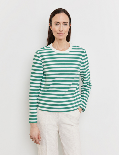 Gestreiftes Langarmshirt