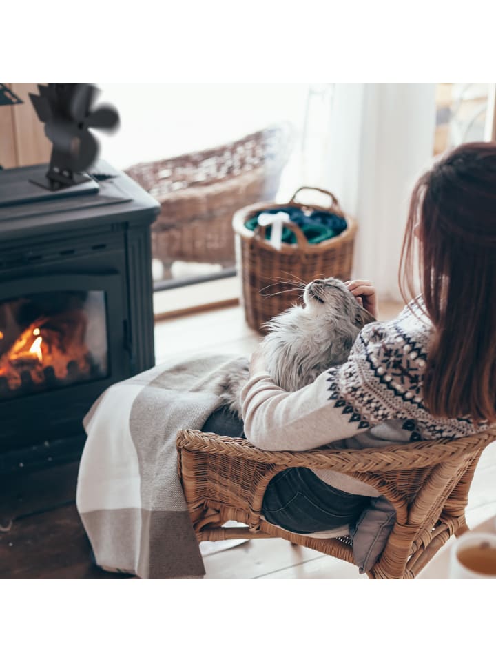 relaxdays Ofenventilator in Schwarz günstig kaufen onesize