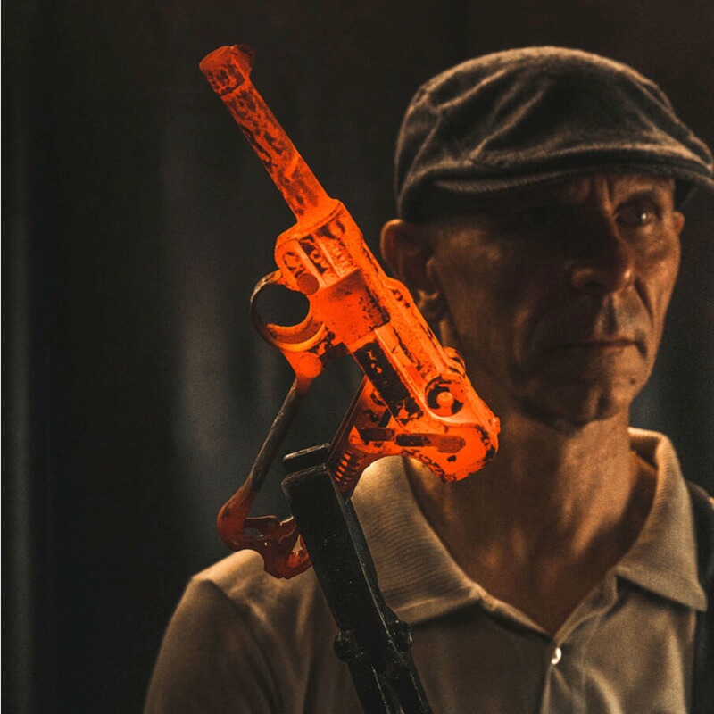B&ouml;ker Stiefeldolch P08-Damast