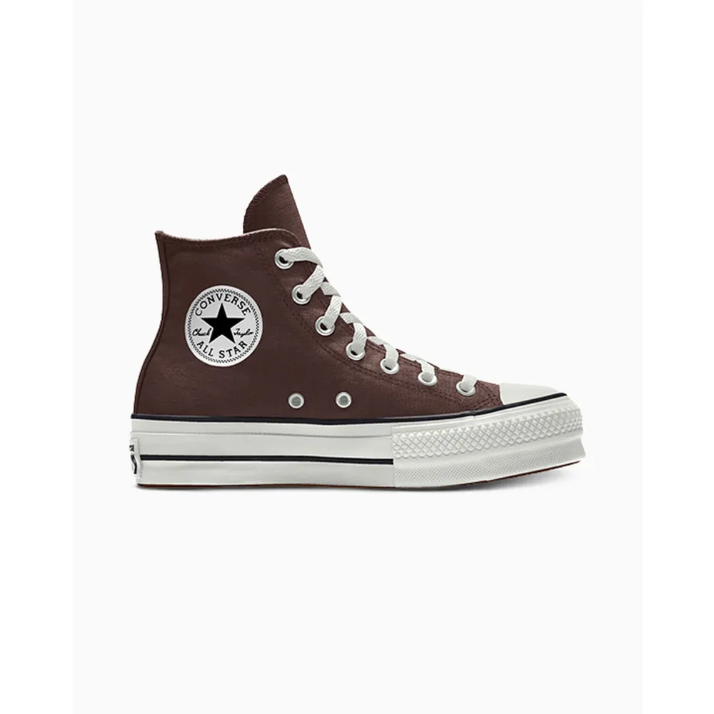 Converse Custom Chuck Taylor All Star Lift Platform Canvas By You 171209CSP24_DARKROOT_COC / braun