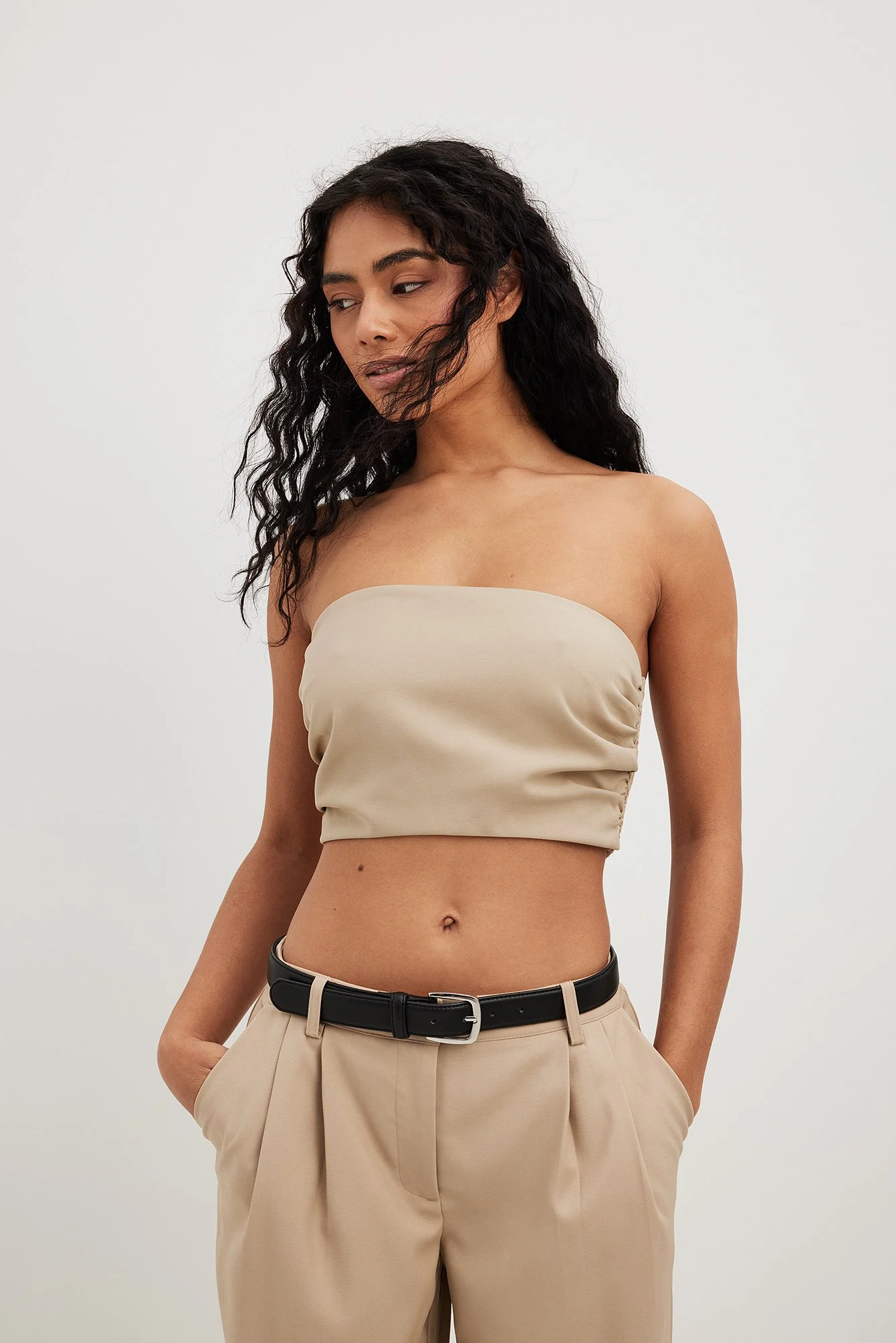 Tailliertes Bandeau-Top