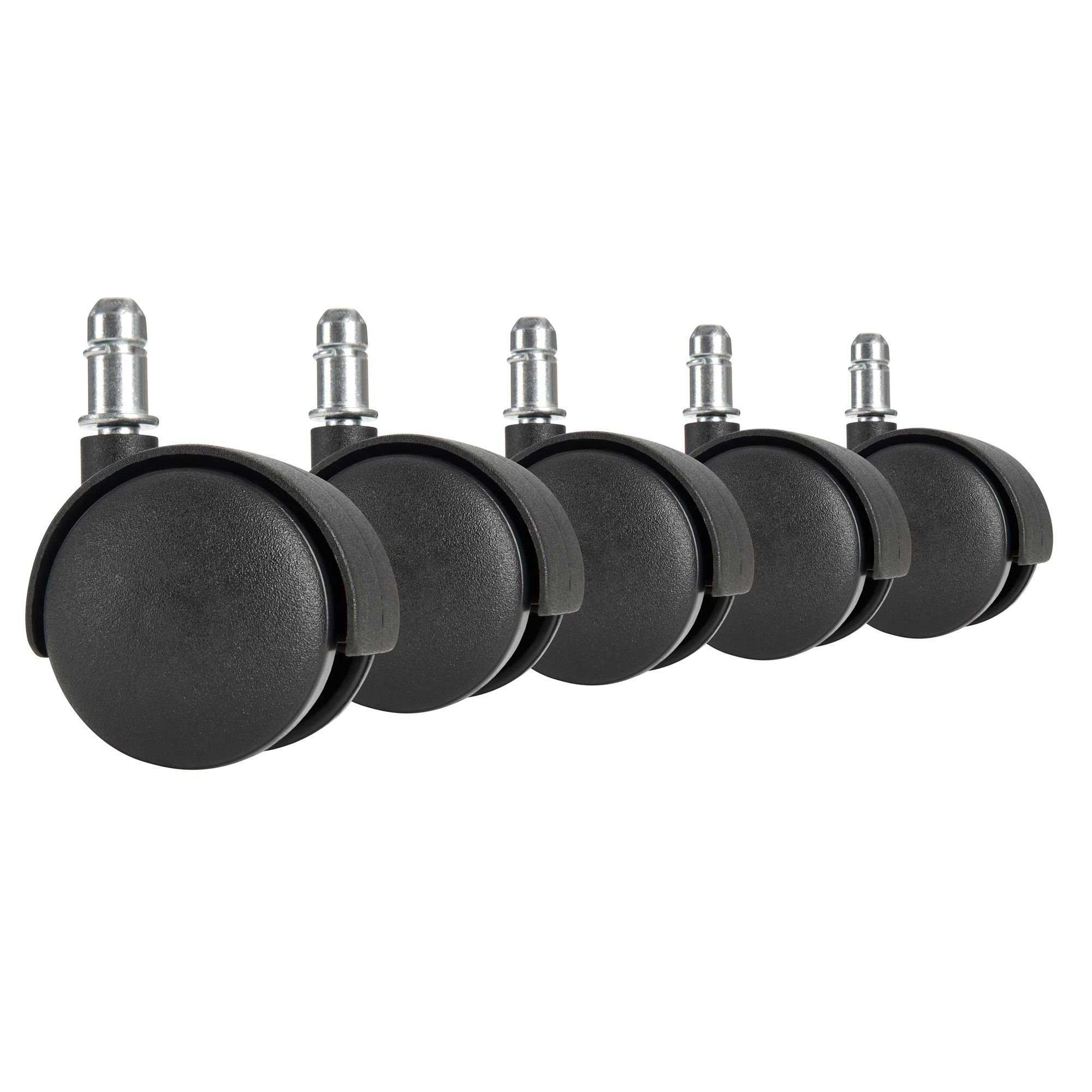 KADIMA DESIGN Stuhlrolle Rollen für Hartböden, Langlebig & Gleitfähig (5er Set)