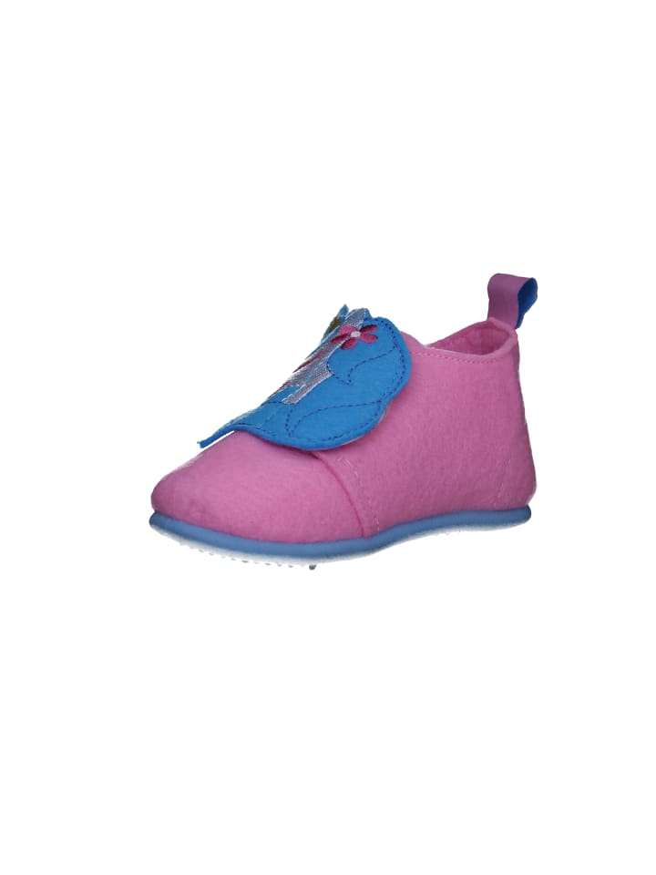 Playshoes Filz-Hausschuh Einhorn in Rosa günstig kaufen