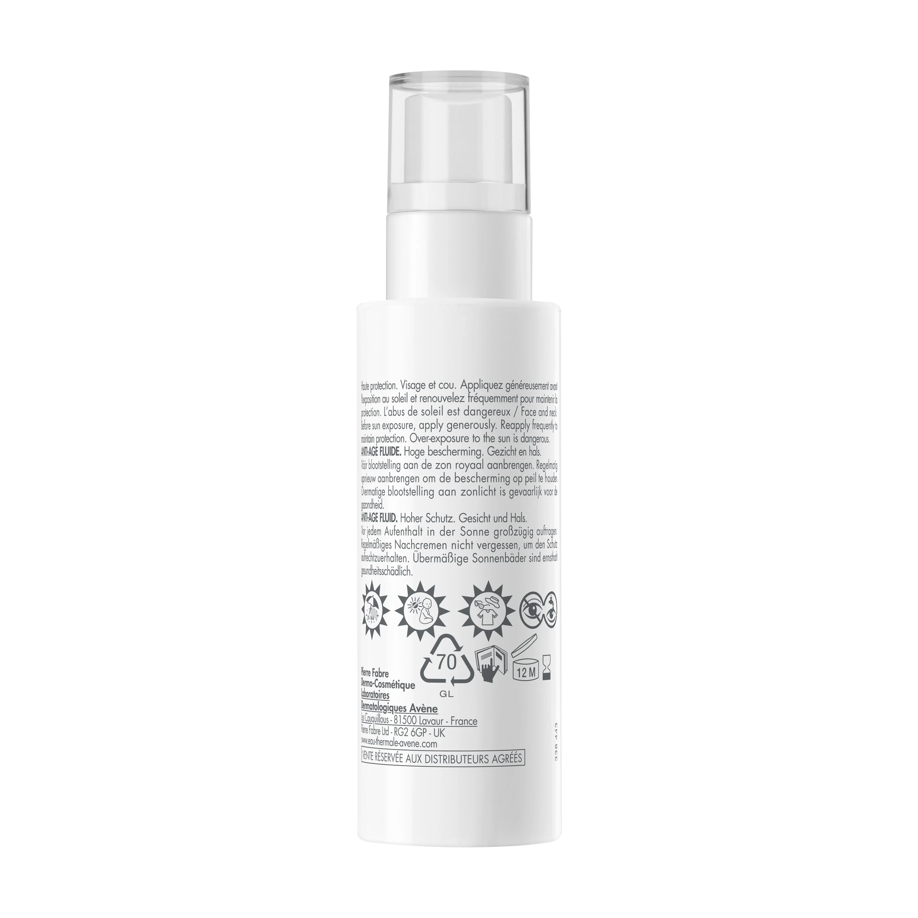 Fluid anti-îmbătrânire Suncare SPF50 - Cremă de protecție solară pentru față cu protecție ridicată.