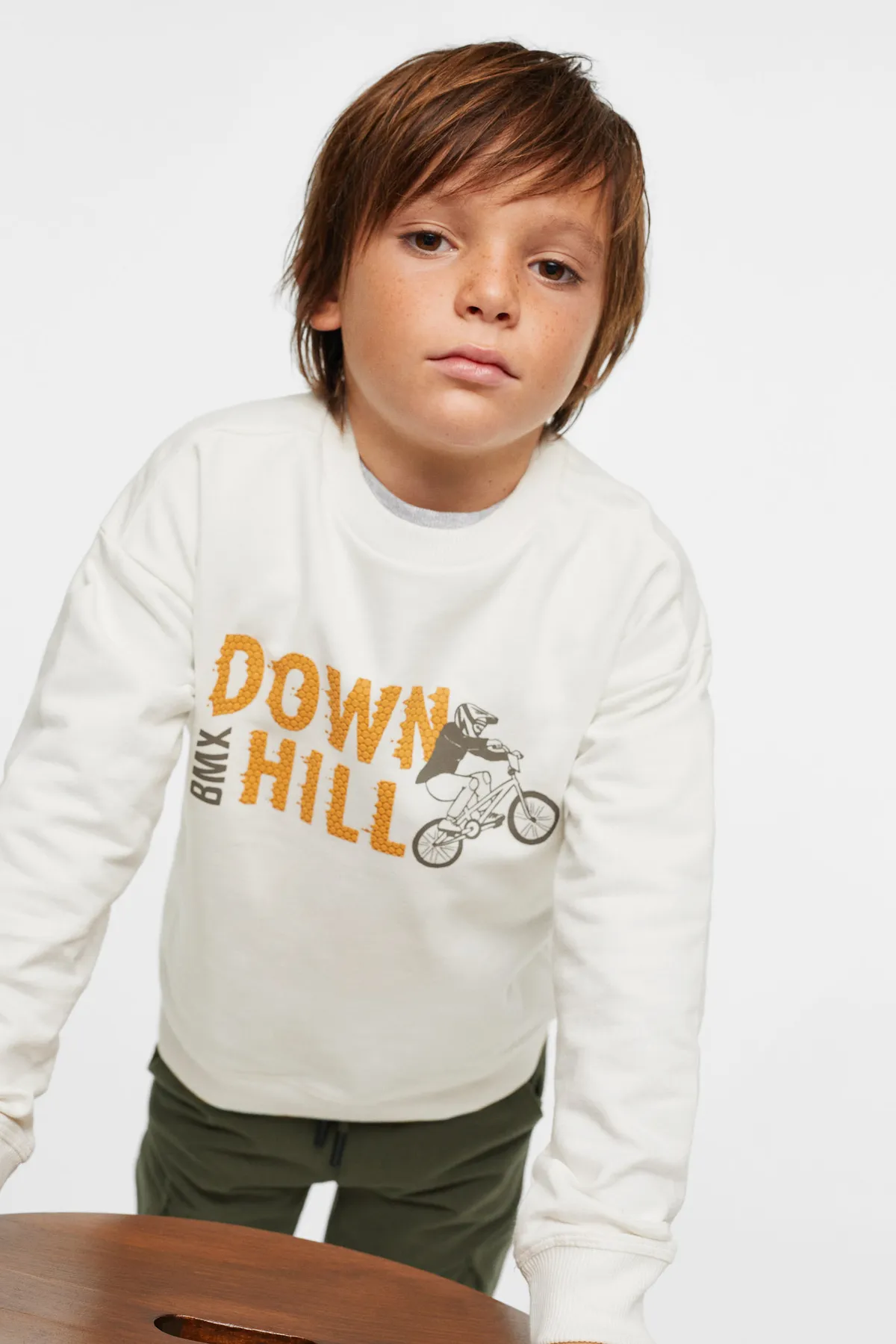 MANGO Kids  Sweatshirt - Weiß - Regular Fit