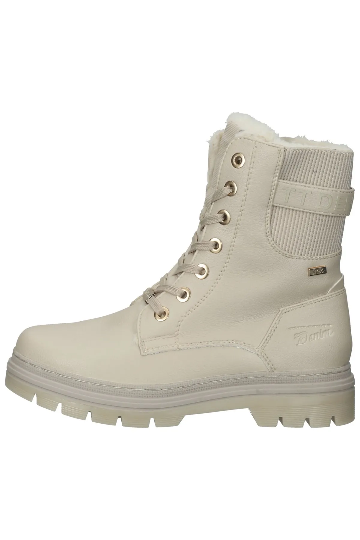 Tom Tailor  Stiefelette - Beige - Blockabsatz