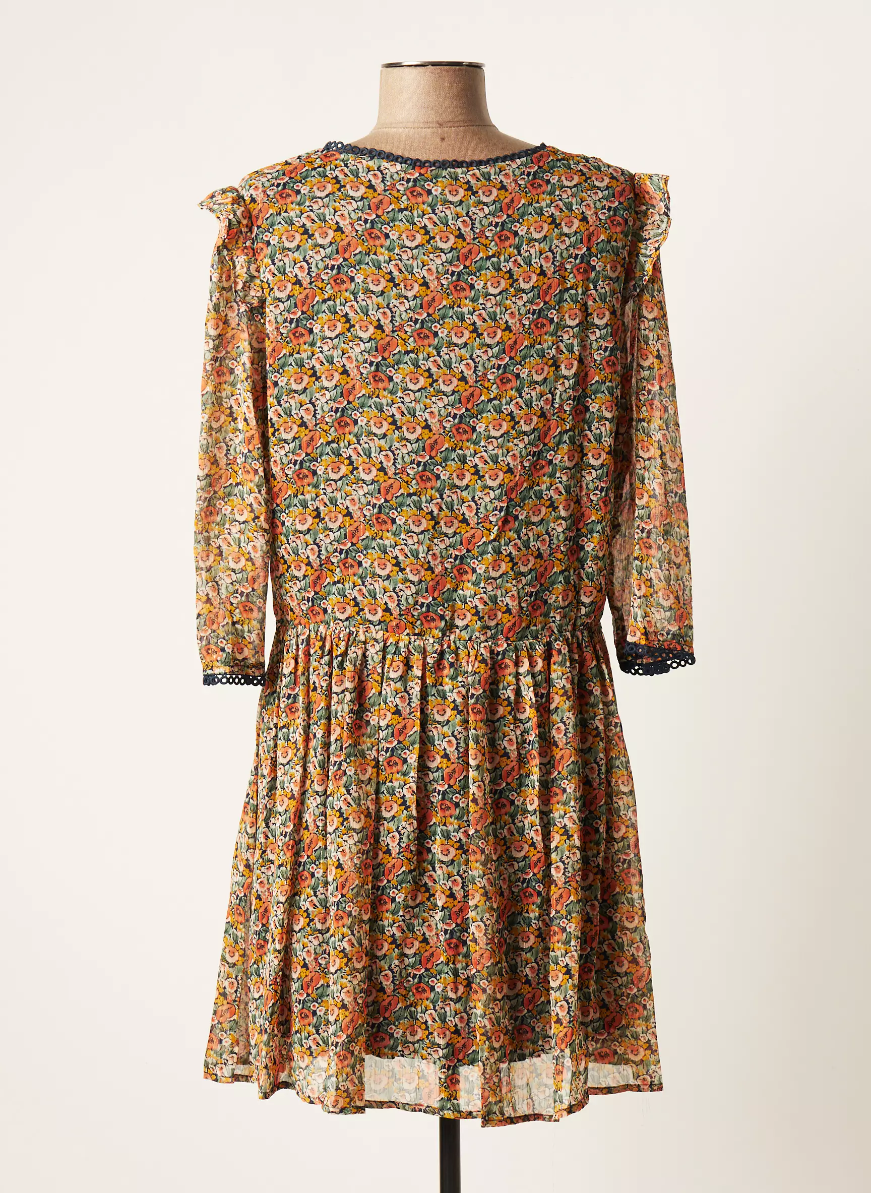 By One Robes Courtes Femme couleur jaune