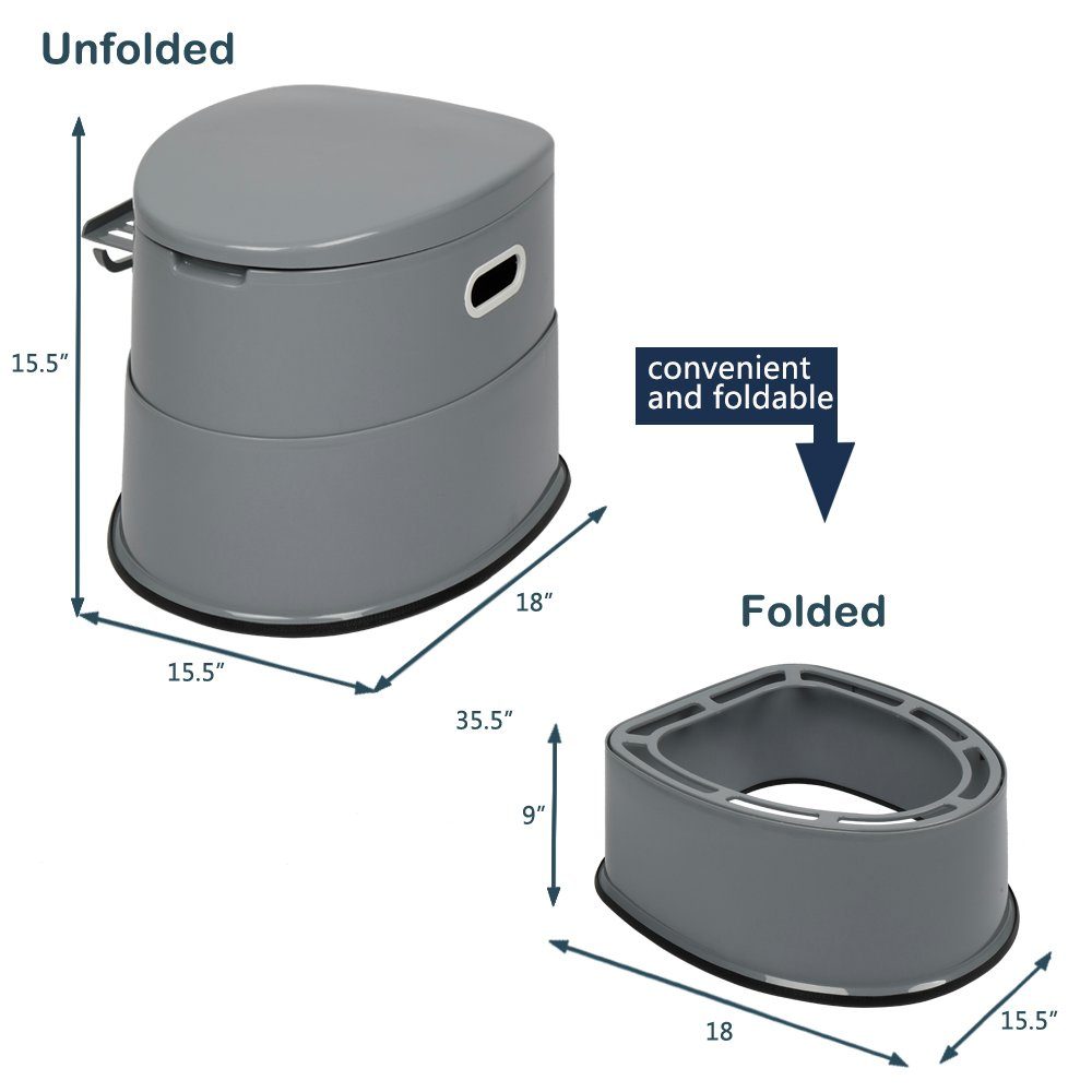 FCH Campingtoilette Tragbare Reisetoilette Mobile Toilette für Camping