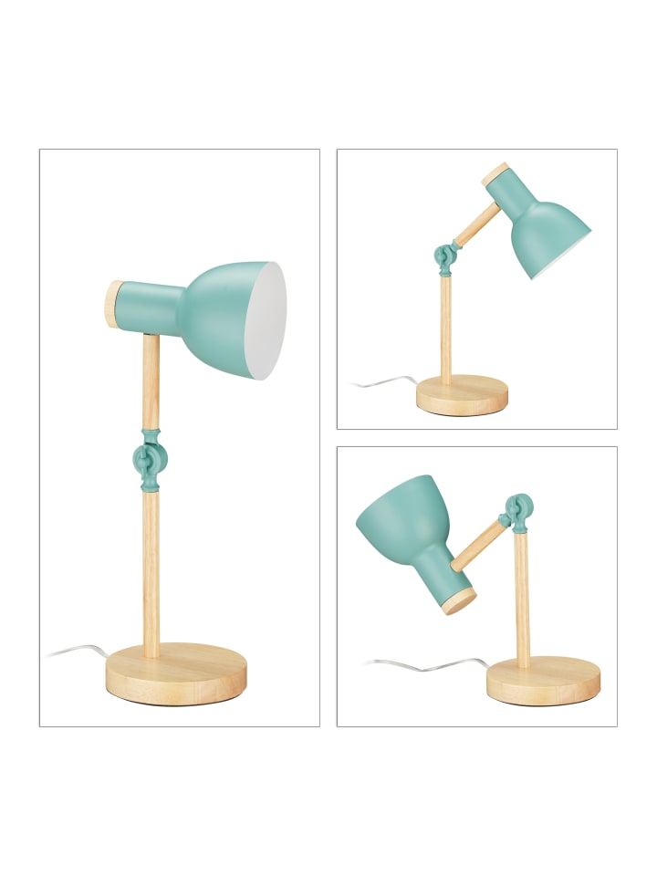relaxdays Schreibtischlampe in Mintgrün günstig kaufen onesize
