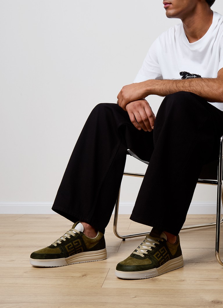 Teniși Givenchy G4 low-top din piele întoarsă de vițel