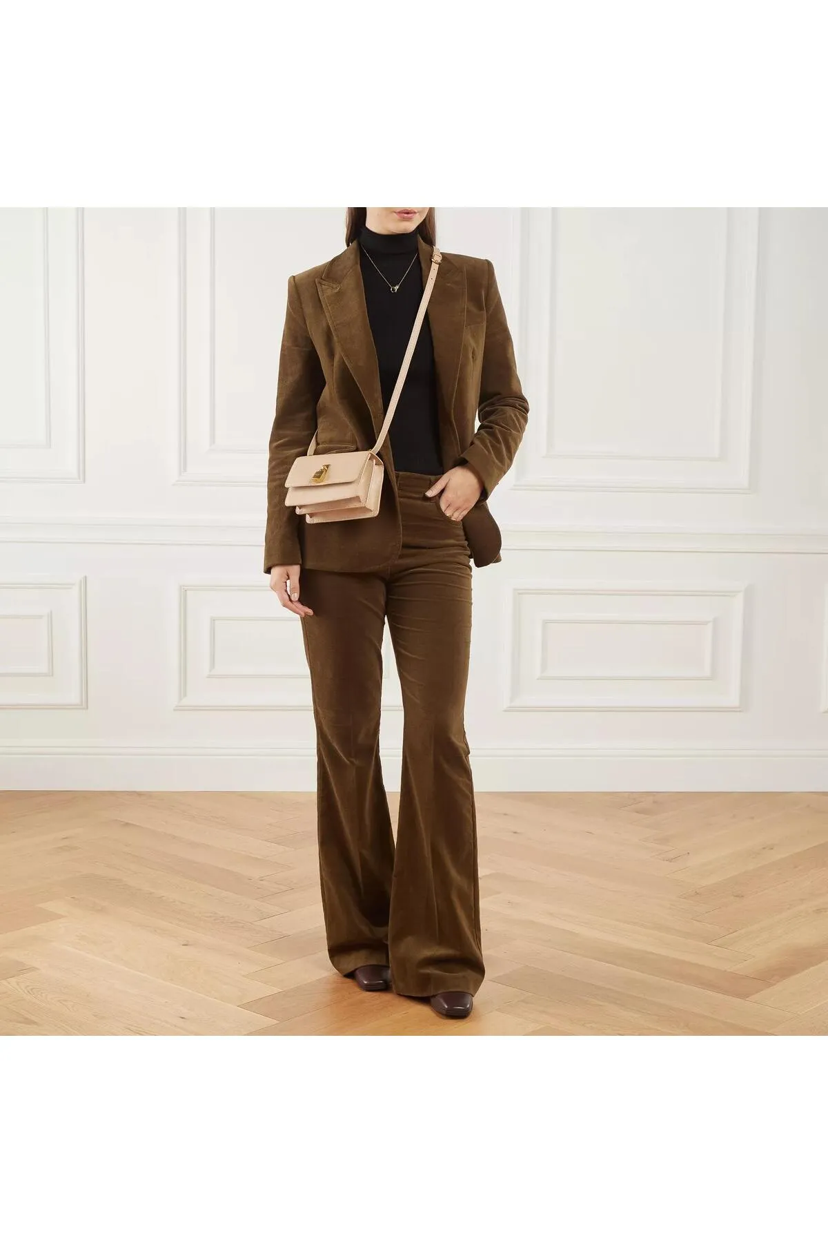 Ted Baker  Ssloane Mini-Schultertasche mit Vorhängeschloss Taupe